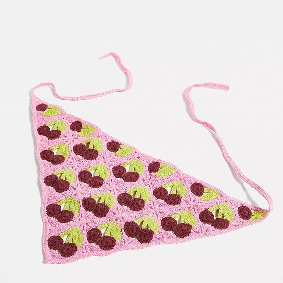 Urban Outfitters Cherry Knit Headscarf - Picture 7 of 12
